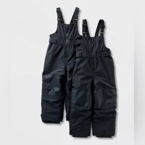 Cat & Jack Toddler 2pk Snow Bib - Cat & Jack™ Black 18 months